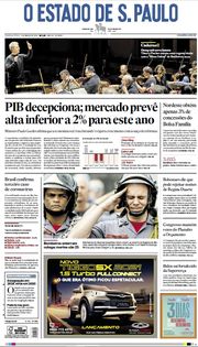 Capa do Jornal O Estado de S. Paulo Edição 2020-03-05