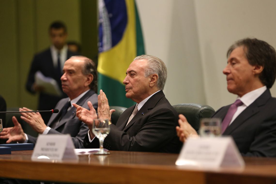Antonio Cruz/ Agência Brasil Brasília - Presidente Michel Temer participa das comemorações do Dia do Diplomata, no Palácio Itamaraty (Antonio Cruz/Agência Brasil)