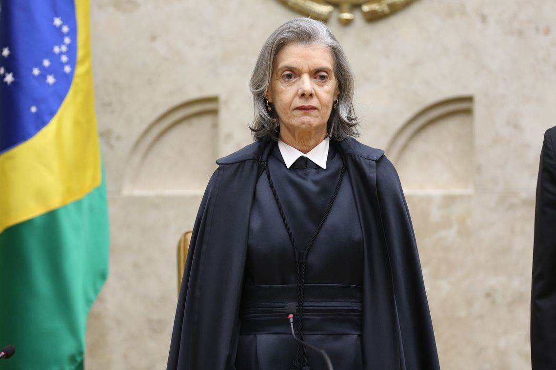 Fabio Rodrigues Pozzebom/Agência Brasil A ex-presidente do STF ministra Cármen Lúcia durante solenidade de posse do novo presidente do Supremo Tribunal Federal (STF), ministro Dias Toffoli.