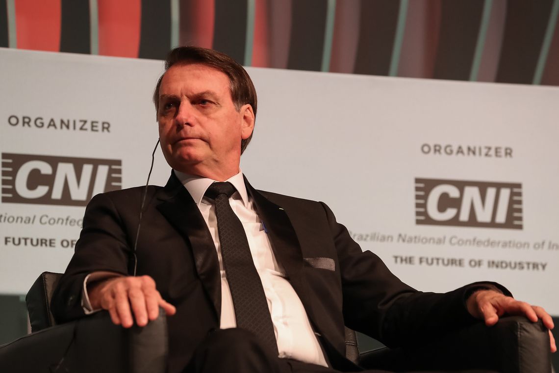 Marcos Corrêa/PR Presidente da República, Jair Bolsonaro durante a cerimônia de encerramento do Fórum Empresarial do BRICS