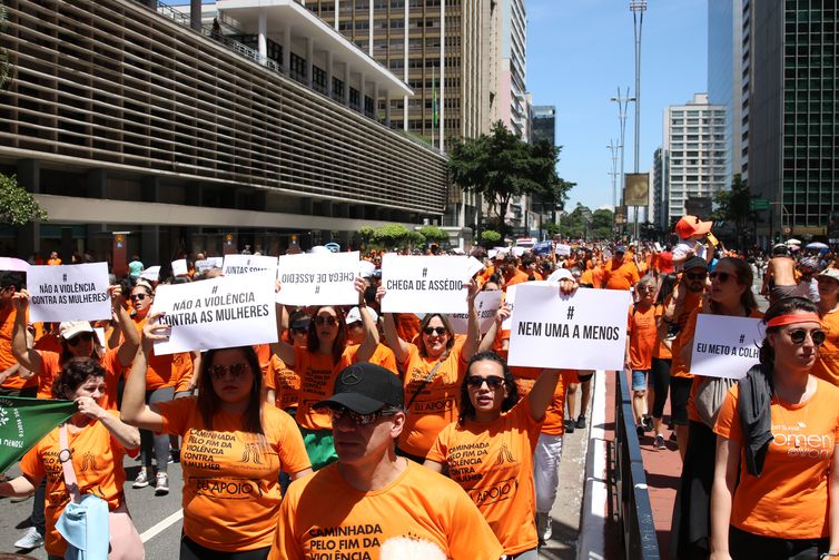 Rovena Rosa/Agência Brasil 3ª Caminhada pelo fm da violência contra as mulheres em São Paulo