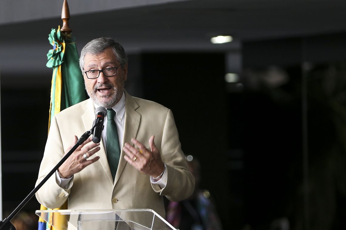 Marcelo Camargo/Agência Brasil Brasília - O ministro da Justiça, Torquato Jardim, durante a abertura da Semana do Índio (Marcelo Camargo/Agência Brasil)