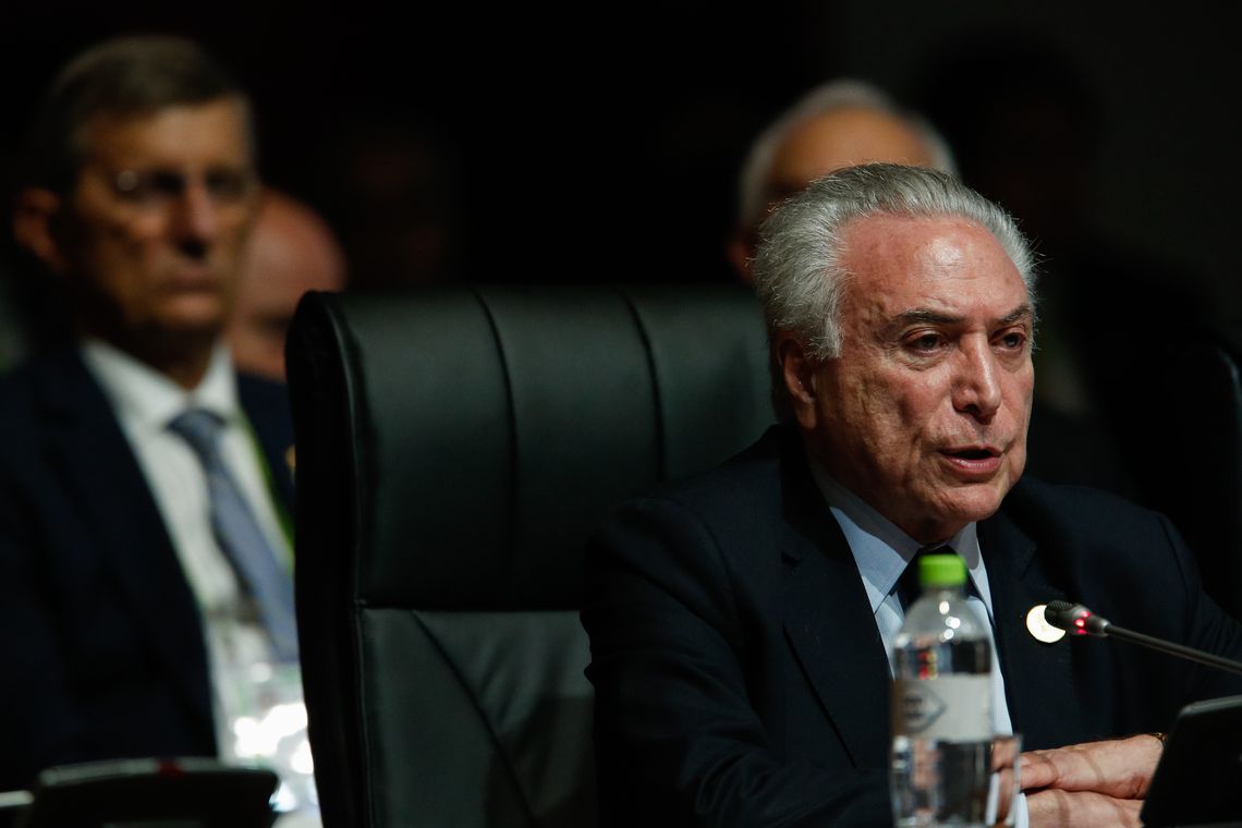 Alan Santos/PR Lima - Presidente Michel Temer discursa durante sessão plenária da 8ª Cúpula das Américas, no Peru (Alan Santos/PR)