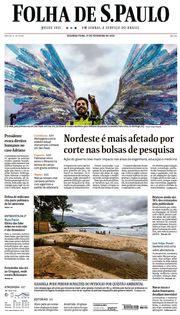 Capa do Jornal Folha de S. Paulo Edição 2020-02-17
