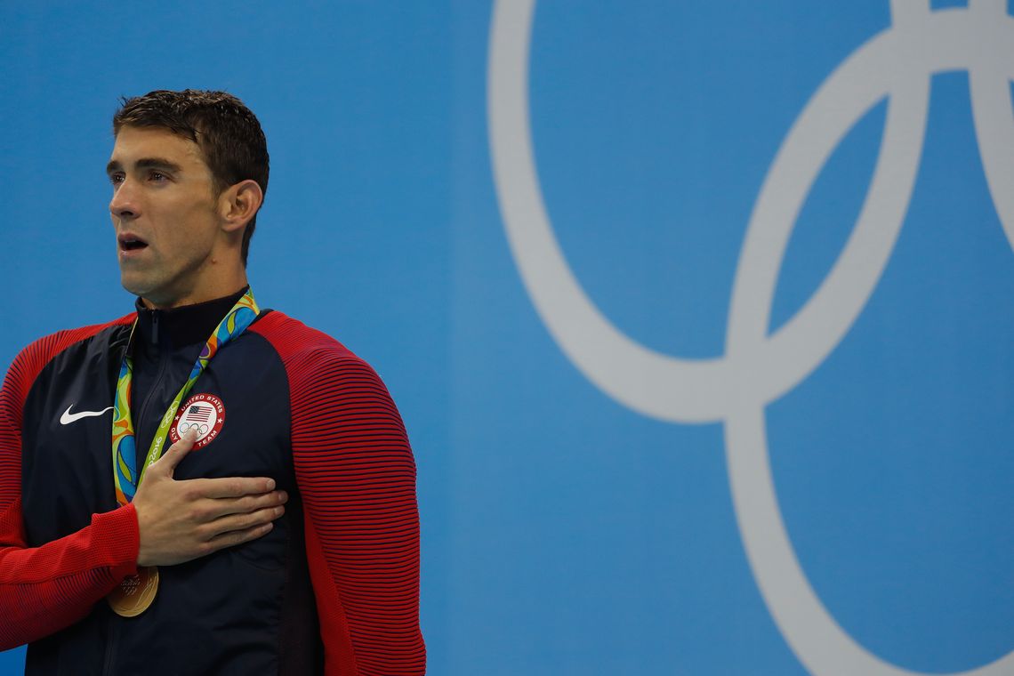 Fernando Frazão/Agência Brasil Rio de Janeiro - Michael Phelps, dos Estados Unidos, ganha sua 20ª medalha de ouro olímpica, nos 200m nado borboleta, nos Jogos Rio 2016. (Fernando Frazão/Agência Brasil)