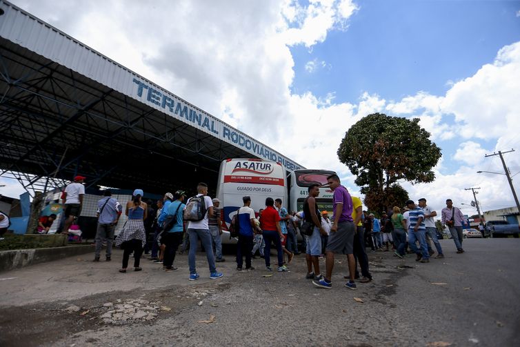 Ruas da cidade de Pacaraima.