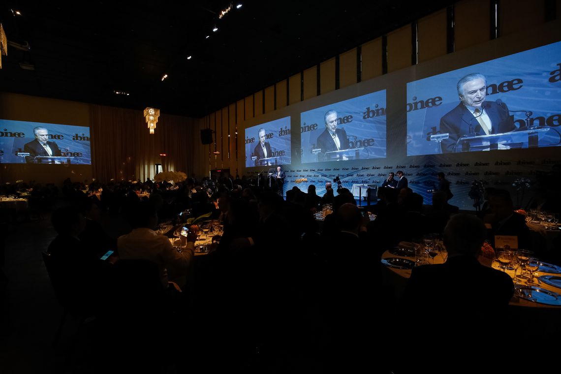 Alan Santos/PR São Paulo - Presidente Michel Temer anuncia edição de medida provisória para incentivar setor de informática, durante almoço anual da Associação Brasileira da Indústria Eletroeletrônica (Abinee) (Alan Santos/PR)