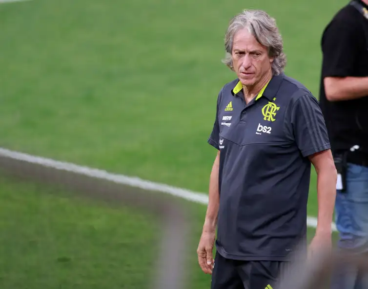 Soccer Football - Copa Libertadores - Flamengo Stadium Visit - Monumental Stadium, Lima, Peru - November 22, 2019   Flamengo coach Jorge Jesus during the stadium visit  REUTERS/Henry Romero