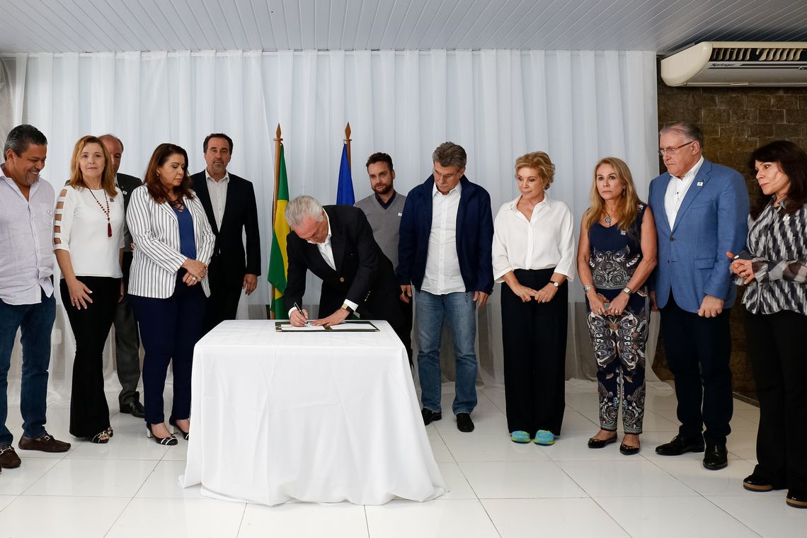 Alan Santos/PR Presidente Michel Temer sanciona lei que dispõe sobre medidas de assistência emergencial para acolhimento a pessoas em situação de vulnerabilidade decorrente de fluxo migratório provocado por crise humanitária.