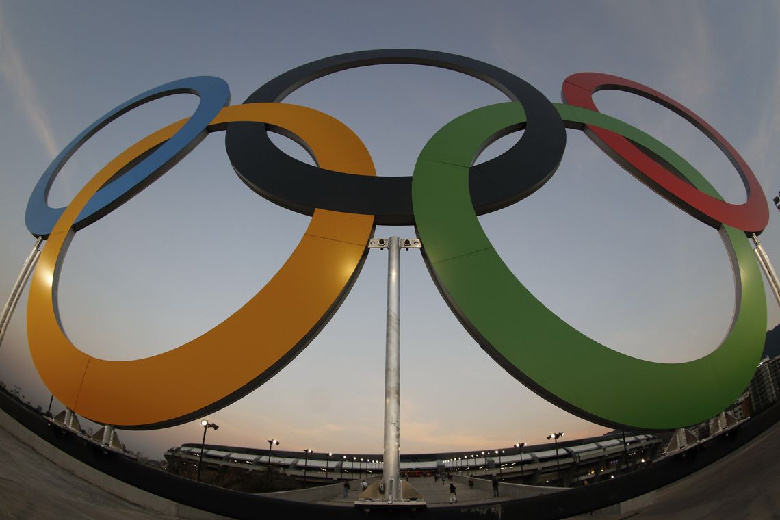 Fernando Frazão/Agência Brasil Rio de Janeiro - Anéis olímpicos decoram Estádio do Maracanã para cerimônia de abertura dos Jogos Rio 2016 (Fernando Frazão/Agência Brasil)
