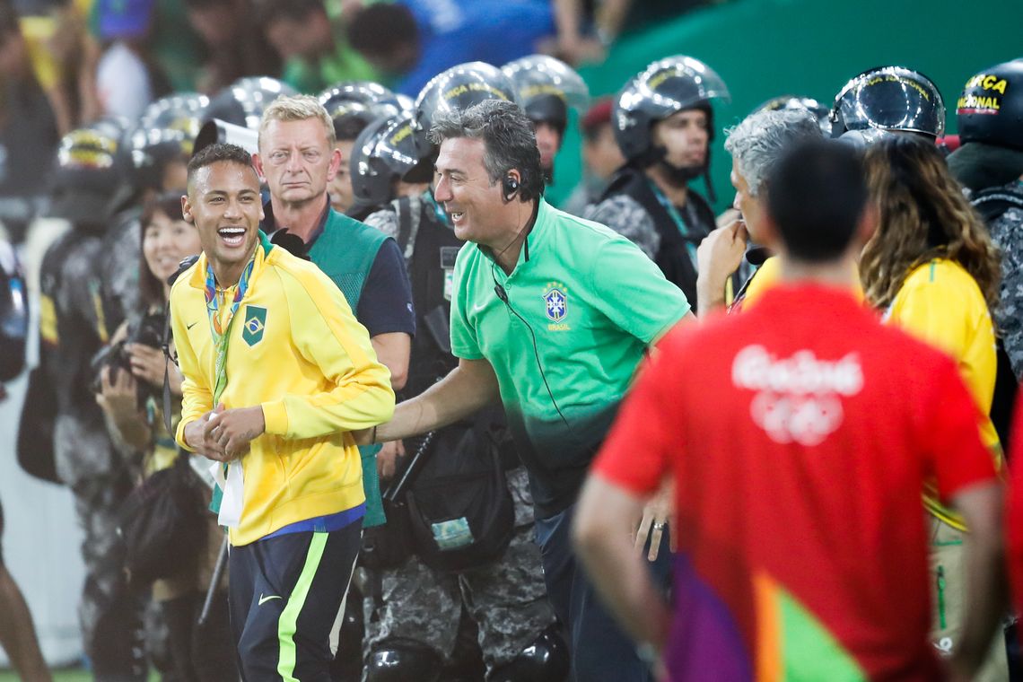 Fernando Frazão/Agência Brasil Rio de Janeiro - Brasil vence Alemanha e conquista primeiro ouro olímpico do futebol (Fernando Frazão/Agência Brasil)