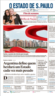 Capa do Jornal O Estado de S. Paulo Edição 2023-11-19