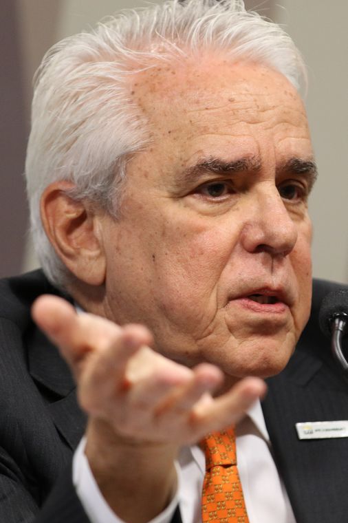 Fabio Rodrigues Pozzebom/Agência Brasil O presidente da Petrobras, Roberto Castello Branco, participa da audiência pública interativa, na Comissão de Infraestrutura (CI) do Senado Federal