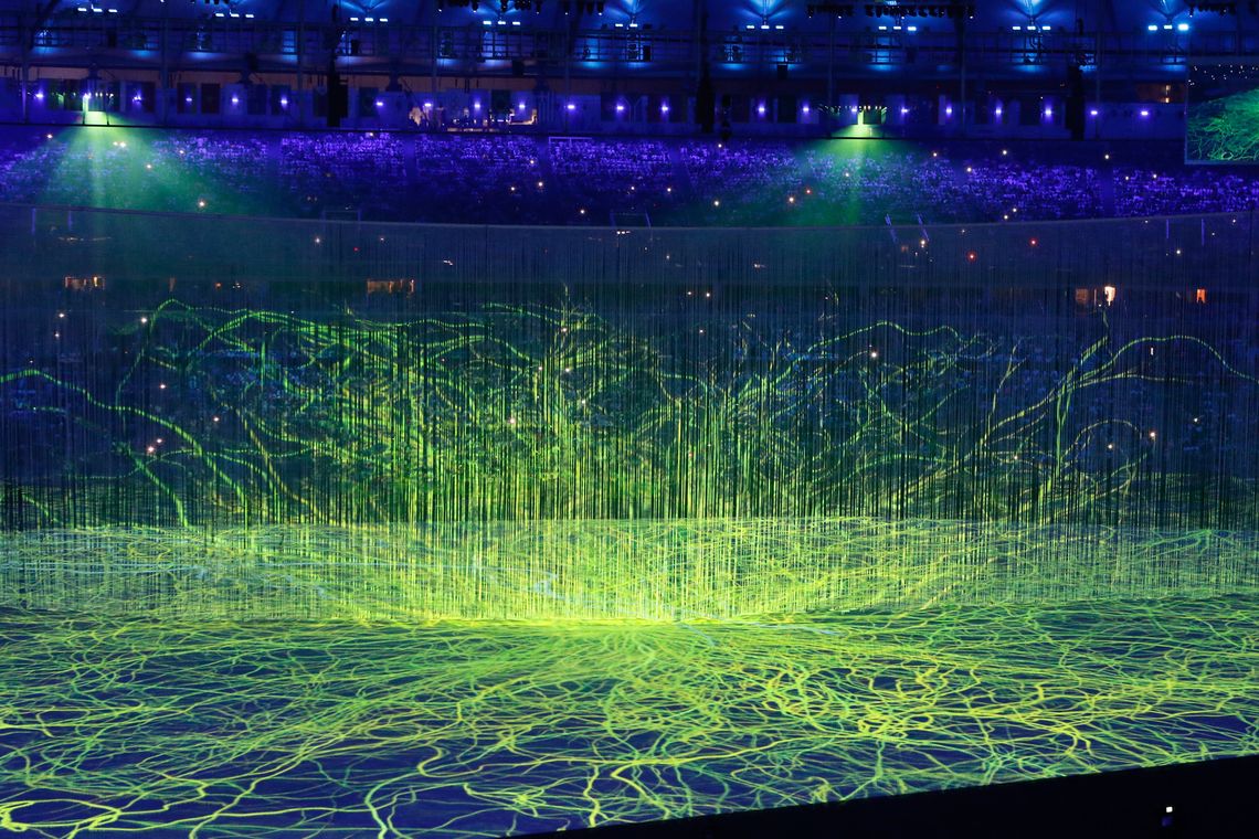 Fernando Frazão/Agência Brasil Rio de Janeiro - Cerimônia de abertura dos Jogos Olímpicos Rio 2016 no Estádio do Maracanã. (Fernando Frazão/Agência Brasil)