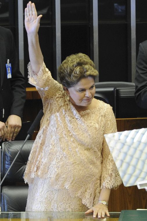 Antonio Cruz/Agência Brasi A presidenta Dilma Rousseff durante cerimônia do Compromisso Constitucional, leitura do Termo de Posse e o pronunciamento no Congresso Nacional (Antonio Cruz/Agência Brasil)