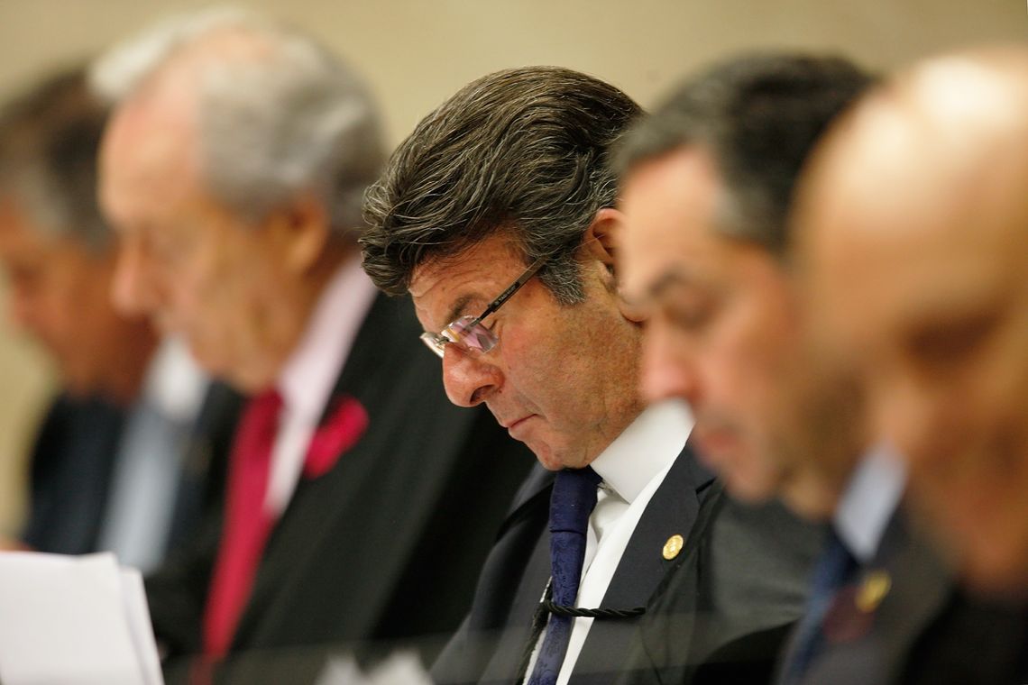 Rosinei Coutinho/SCO/STF Brasília - Sessão do Supremo Tribunal Federal (STF) para decidir se parlamentares podem ser afastados do mandato por meio decisões cautelares da Corte e se as medidas podem ser revistas pelo Congresso ( Rosinei Coutinho/SCO/STF)