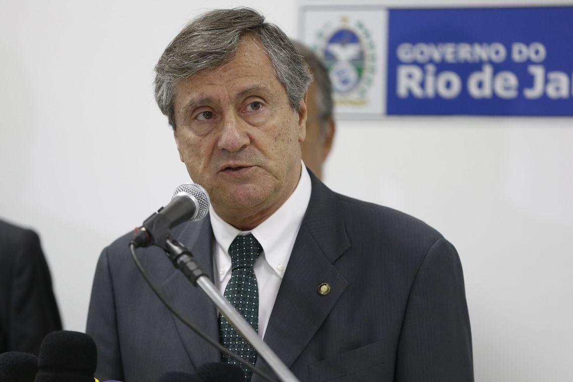 Tomaz Silva/Agência Brasil Rio de Janeiro - O ministro da Justiça e Segurança Pública, Torquato Jardim, fala após reunião no Palácio Guanabara para discutir segurança pública no Rio de Janeiro. (Tomaz Silva/Agência Brasil)