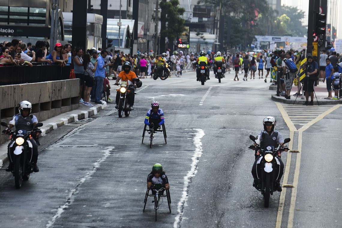 Rovena Rosa/Agência Brasil São Paulo - 92ª Corrida Internacional de São Silvestre, na Avenida Paulista, região central.(Rovena Rosa/Agência Brasil)