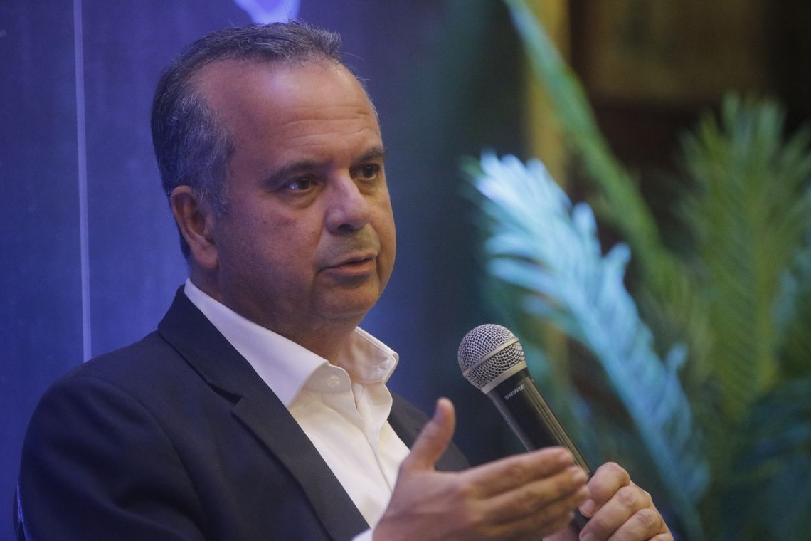 O secretário de Previdência, Rogério Marinho, participa do seminário Brasil de Ideias, em Copacabana.