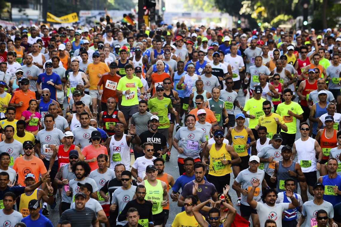 Rovena Rosa/Agência Brasil São Paulo - 92ª Corrida Internacional de São Silvestre, na Avenida Paulista, região central.(Rovena Rosa/Agência Brasil)