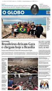 Capa do Jornal O Globo Edição 2023-11-13