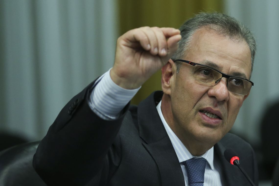 José Cruz/Agência Brasil O ministro de Minas e Energia, Bento Albuquerque, fala sobre as ações desenvolvidas pela pasta nos primeiros 100 dias de governo.