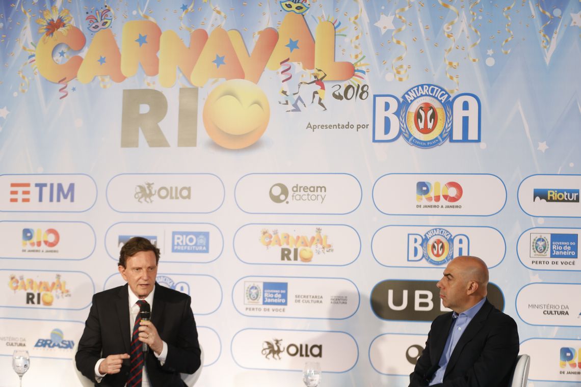 Tomaz Silva/Agência Brasil Rio de Janeiro - O prefeito do Rio de Janeiro, Marcelo Crivella, fala durante evento de apresentação da agenda do carnaval do Rio de Janeiro. (Tomaz Silva/Agência Brasil)