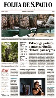 Capa do Jornal Folha de S. Paulo Edição 2022-01-09