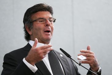 O presidente do Tribunal Superior Eleitoral (TSE), ministro Luiz Fux, durante aula magna sobre o tema Educação e Democracia: Perspectiva 2018, na abertura do curso da pós-graduação Lato Sensu em Democracia, Direito Eleitoral e Poder Legislativo.