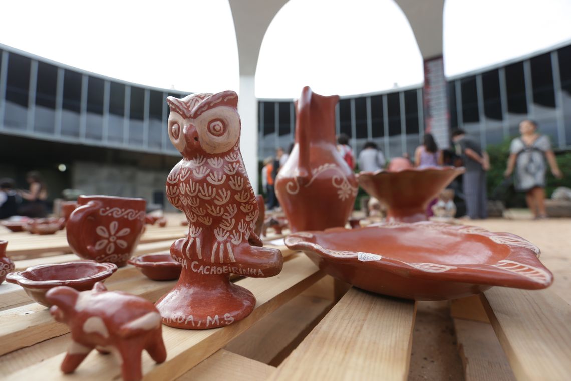 Fabio Rodrigues Pozzebom/Agência Brasil Brasília - Atividades do Projeto Culturas Vivas, no Memorial dos Povos Indígenas, que visam a valorizar as expressões culturais e artísticas dos povos indígenas do Brasil (Fabio Rodrigues Pozzebom/Agência Brasil)