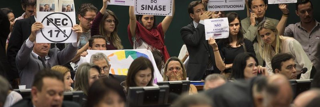 Votação da PEC que reduz a maioridade penal Votação da PEC que reduz a maioridade penal