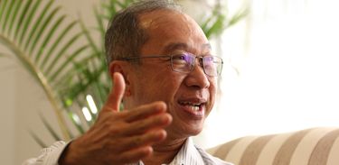 O embaixador da Tailândia no Brasil, Surasak Suparat, durante entrevista à Agencia Brasil