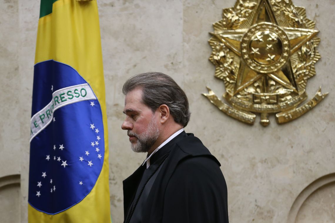 Fabio Rodrigues Pozzebom/Agência Brasil O ministro do Supremo Tribunal Federal (STF) Dias Toffoli toma posse no cargo de presidente da Corte.