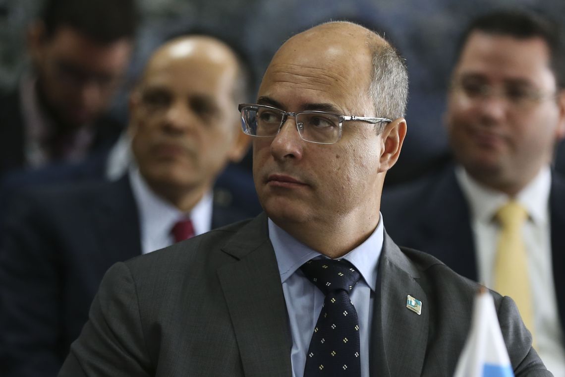José Cruz/Agência Brasil O governador do Rio de Janeiro, Wilson Witzel, participa da reunião extraordinária no Fórum de Governadores.