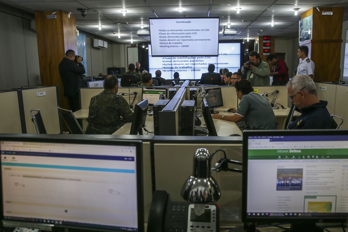 Antonio Cruz/Agência Brasil Centro de Operações Conjuntas no ministério da defesa