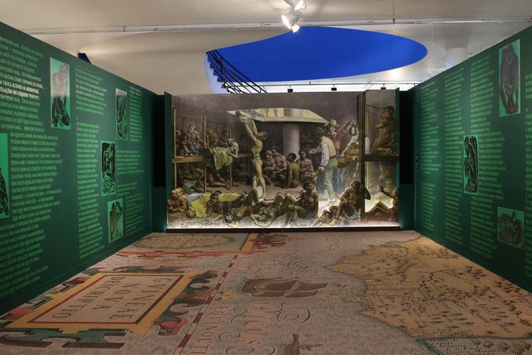 Castro Alves – 150 anos do poema O Navio Negreiro, instalação de Emanoel Araujo  é uma das exposições inauguradas pelo Museu Afro Brasil em celebração ao Mês da Consciência Negra, no Parque Ibirapuera.
