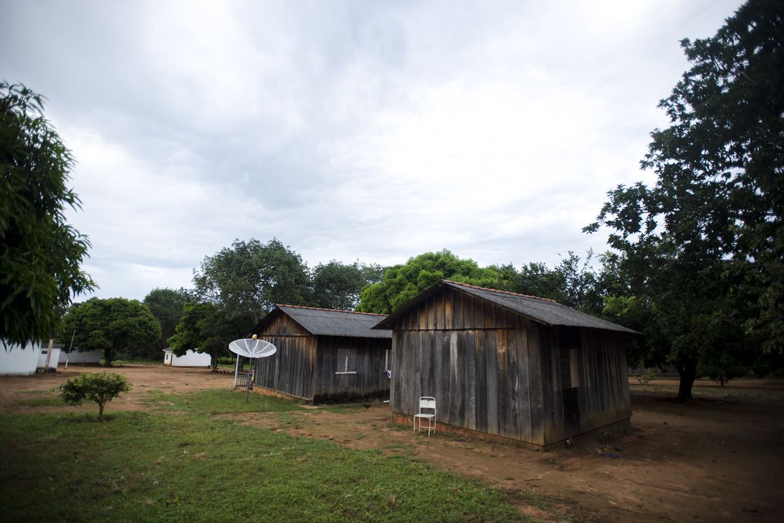 Marcelo Camargo/Agência Brasil Aldeia da Terra Indígena Manoki próxima ao município de Brasnorte, noroeste do Mato Grosso (Marcelo Camargo/Agência Brasil)