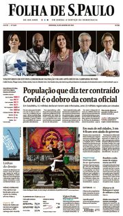 Capa do Jornal Folha de S. Paulo Edição 2022-01-16