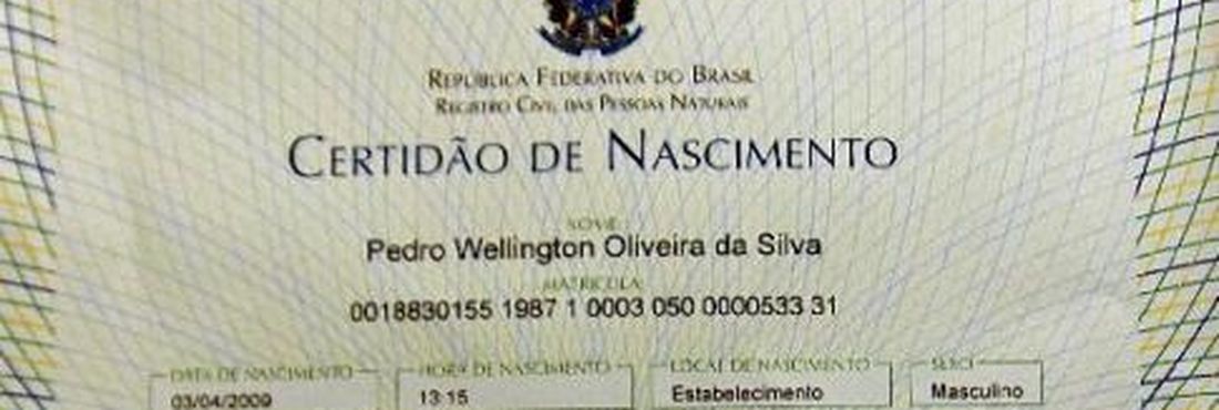 Certidões de registro civil serão impressas em novo papel Certidões de registro civil serão impressas em novo papel