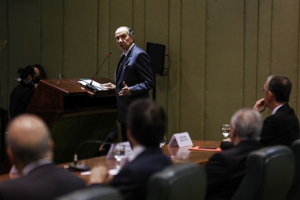 Marcos Corrêa/PR Brasília - O presidente Michel Temer e o ministro das Relações Exteriores, Aloysio Nunes, participam das comemorações do Dia do Diplomata (Marcos Corrêa/PR)