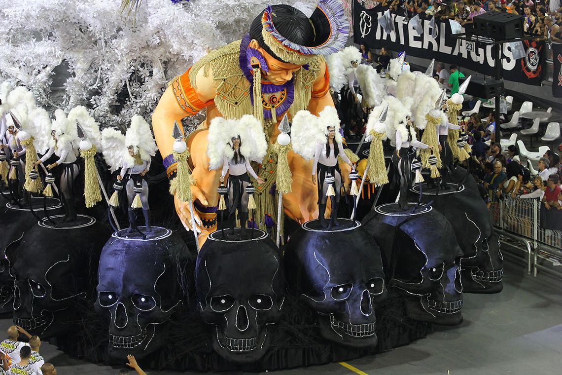 Divulgação/LigaSP São Paulo – Escola de samba Gaviões da Fiel no segundo dia de desfile das escolas de samba paulistanas do Grupo Especial (Divulgação/LigaSP)