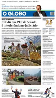 Capa do Jornal O Globo Edição 2023-11-24