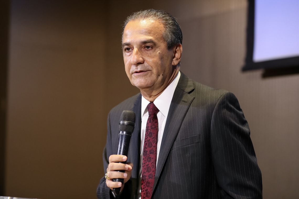 Marcos Corrêa/PR O pastor Silas Malafaia fala durante almoço de Encontro do Conselho Interdenominacional de Ministros Evangélicos do Brasil.
