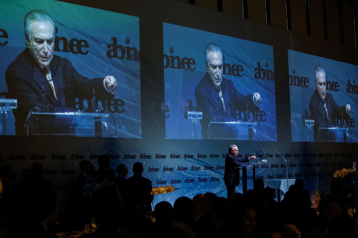 Alan Santos/PR São Paulo - Presidente Michel Temer anuncia edição de medida provisória para incentivar setor de informática, durante almoço anual da Associação Brasileira da Indústria Eletroeletrônica (Abinee) (Alan Santos/PR)