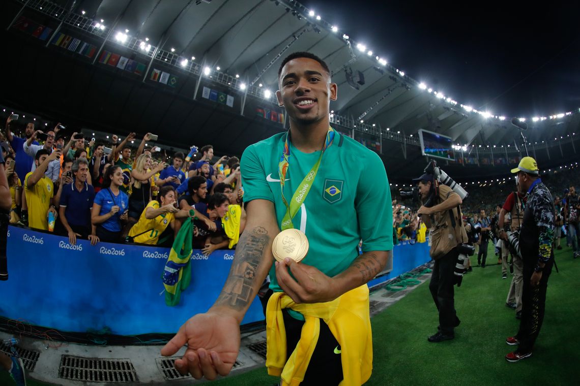 Fernando Frazão/Agência Brasil Rio de Janeiro - Brasil vence Alemanha e conquista primeiro ouro olímpico do futebol (Fernando Frazão/Agência Brasil)