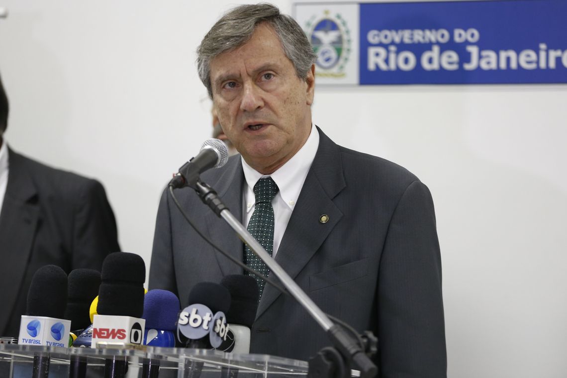 Tomaz Silva/Agência Brasil Rio de Janeiro - O ministro da Justiça e Segurança Pública, Torquato Jardim, fala após reunião no Palácio Guanabara para discutir segurança pública no Rio de Janeiro. (Tomaz Silva/Agência Brasil)