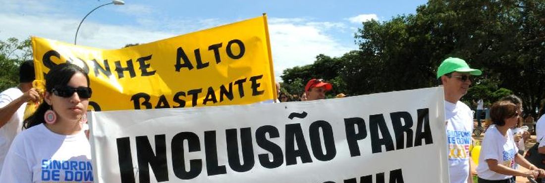 Passeata da conscientização sobre Síndrome de Down Caminhada em comemoração ao Dia Internacional da Síndrome de Down, no Parque da Cidade em Brasília