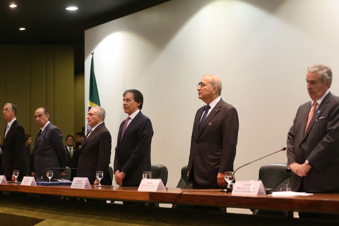 Antonio Cruz/ Agência Brasil Brasília - Presidente Michel Temer participa das comemorações do Dia do Diplomata, no Palácio Itamaraty (Antonio Cruz/Agência Brasil)