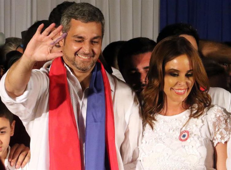 O presidente eleito do Paraguai, Mario Abdo Benitez