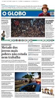 Jornal O Globo on X: Capa da edição desta terça-feira; confira